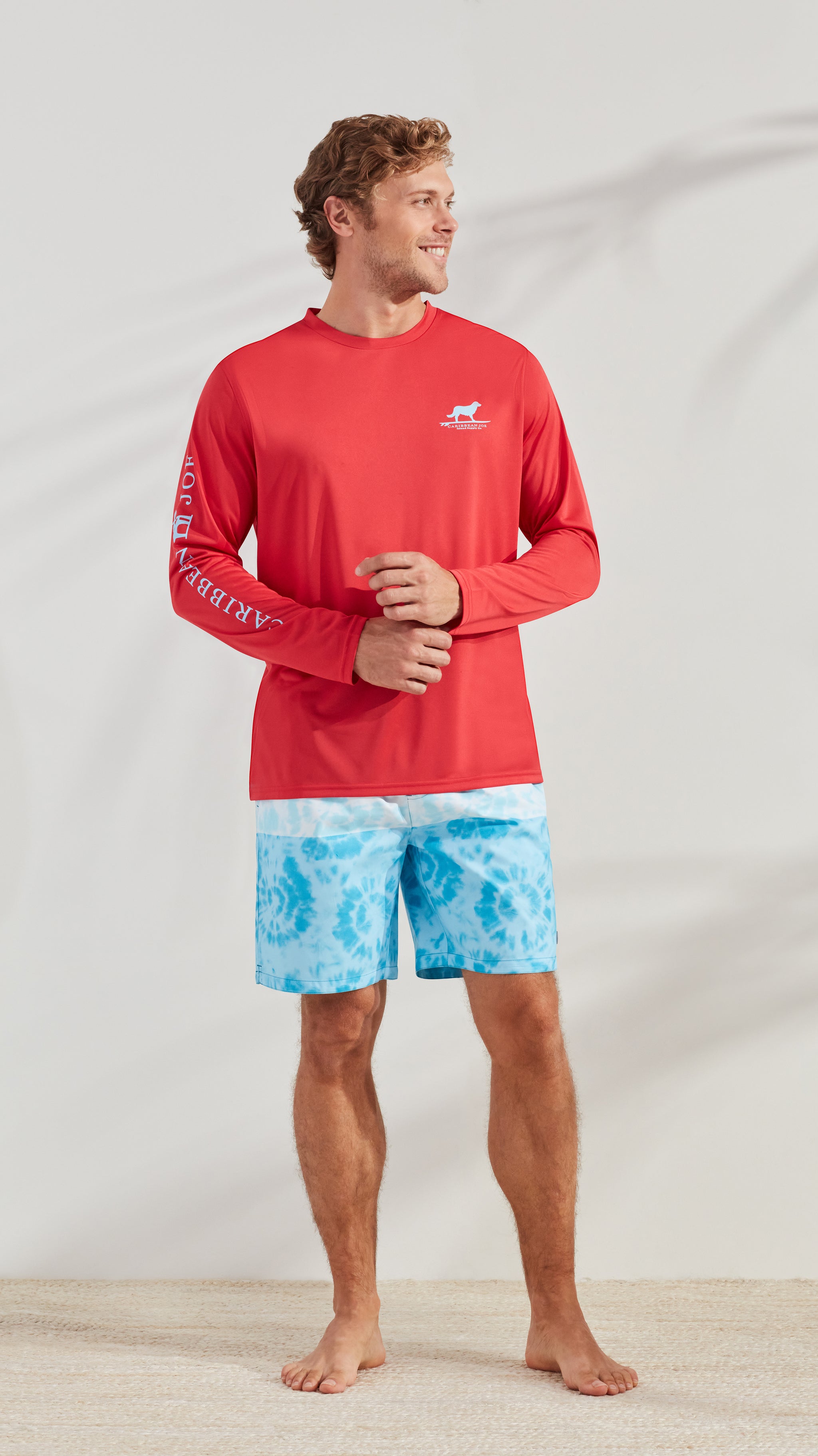 トップス G3M Caribbean blue long-sleeves Scrub_Long_Sleeve_Six_Pocket_P