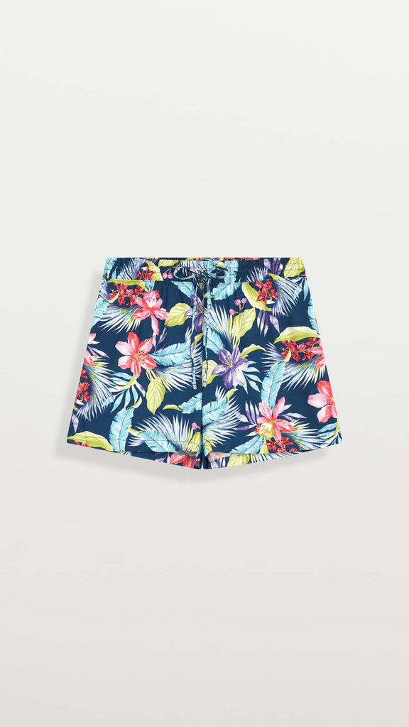 PULL-ON FLORAL SHORTS