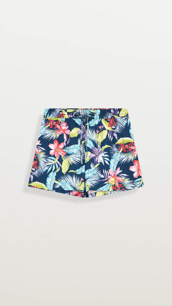 Jupe Pull-on Caribbean Joe Fille - Taille 12 - Imprimé Floral Tropical Rose/vert - Neuf Avec étiquette