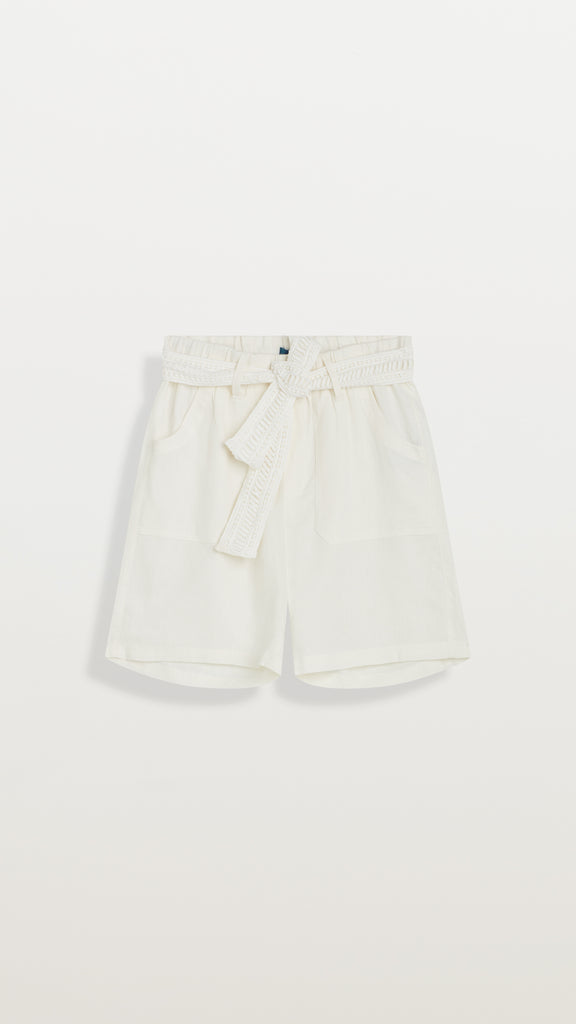 PULL-ON BELTED SHORTS